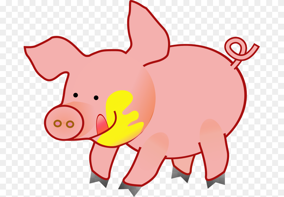 Pork Clipart Piggy, Animal, Mammal, Pig, Fish Png Image
