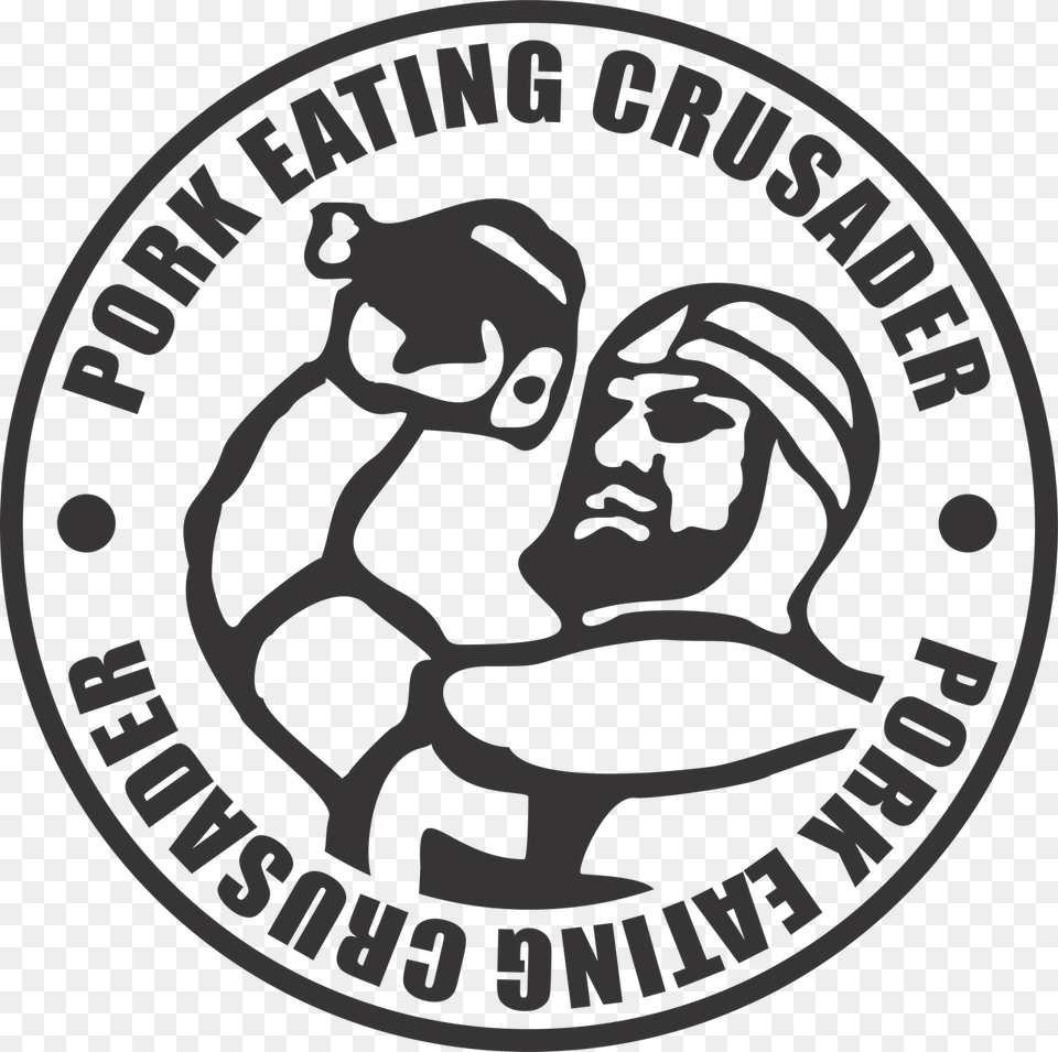 Pork Eating Crusader Shirt Cordova Catholic Cooperative School, Face, Head, Person, Logo Png Image