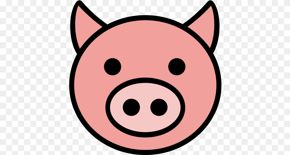 Pork Icon And Svg Vector Download Icon, Snout, Animal, Mammal, Pig Free Png