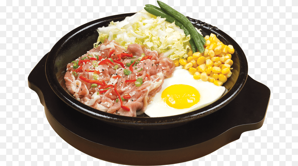Pork Yakiniku With Egg Beef Yakiniku With Egg, Dish, Food, Food Presentation, Meal Free Png Download