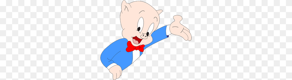 Porky Pig Logo Vector, Baby, Person, Cartoon, Formal Wear Png Image