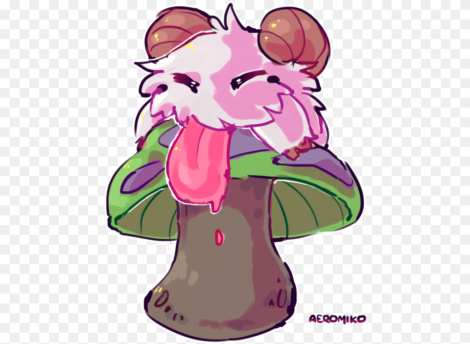 Poro On A Teemo Shroom Sonia The Hedgehog Pregnant, Purple, Baby, Person, Flower Png Image