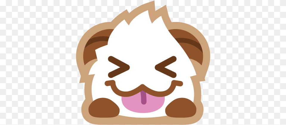 Poro Sticker Tongue Emojis Discord, Cream, Dessert, Ice Cream, Food Free Png