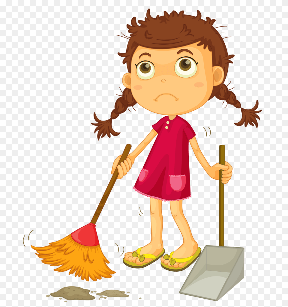Porodica Clip Art Cartoon Kids And Kindergarten, Cleaning, Person, Child, Female Free Png Download