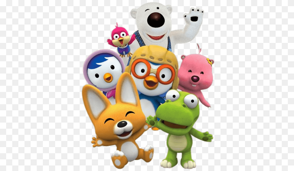 Pororo Characters, Plush, Toy, Teddy Bear Free Transparent Png