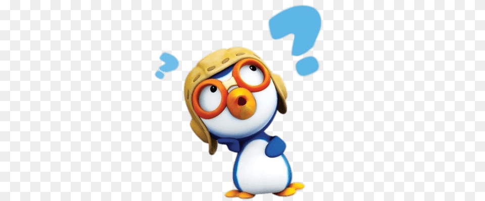 Pororo Confused, Toy, Outdoors, Nature Png