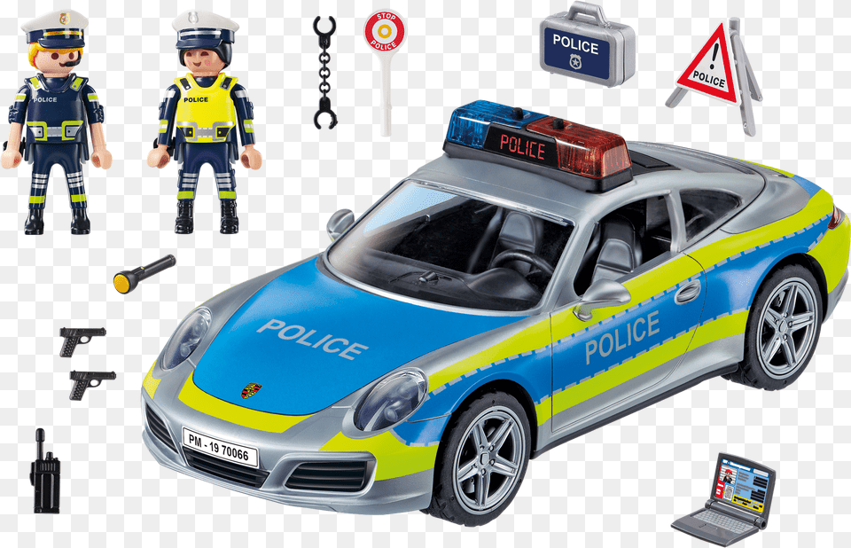 Porsche 911 Carrera Police Playmobil United Porsche Police Playmobil, Car, Vehicle, Transportation, Toy Free Transparent Png