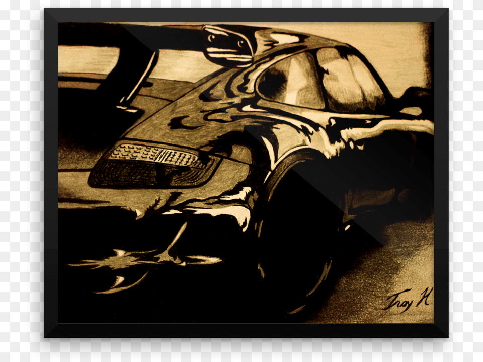 Porsche 911 Framed Poster Vintage Car, Alloy Wheel, Vehicle, Transportation, Tire Free Png Download