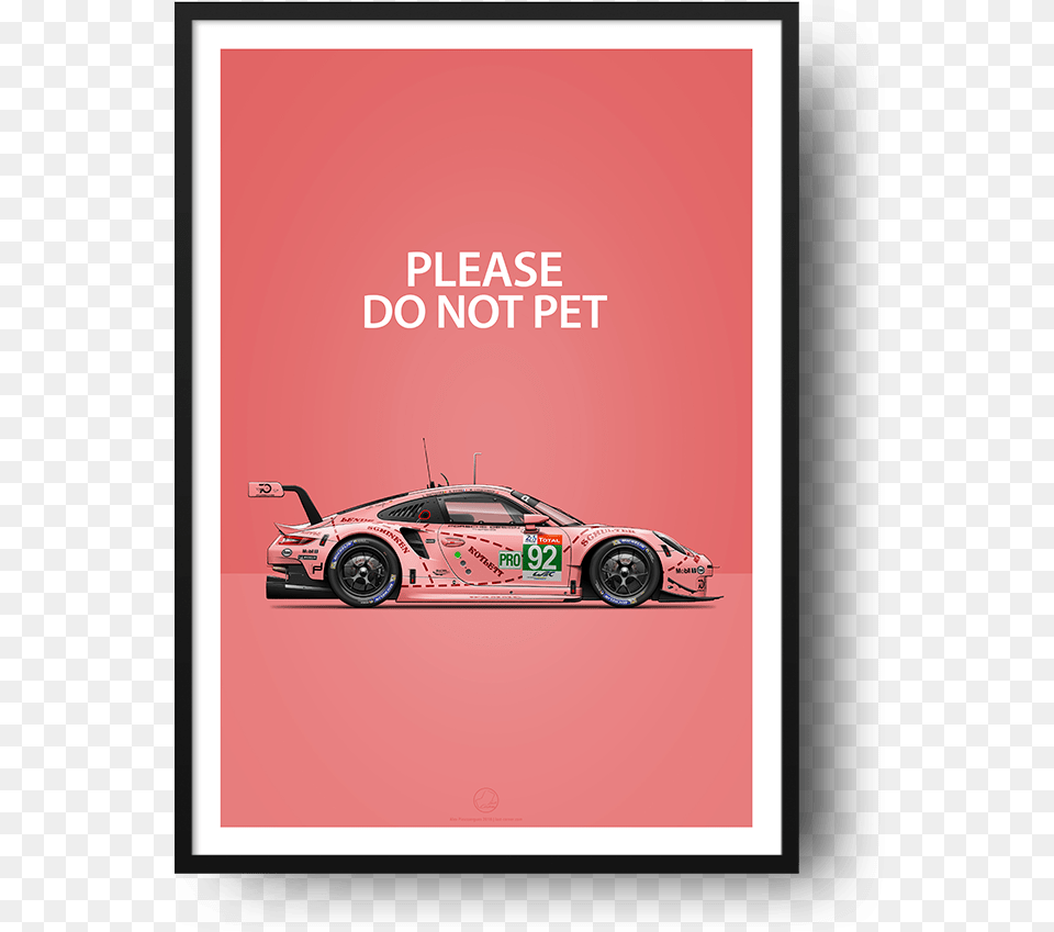 Porsche 911 Rsr Pink Pig 2018 Clean 2 Lamborghini, Advertisement, Vehicle, Transportation, Poster Png