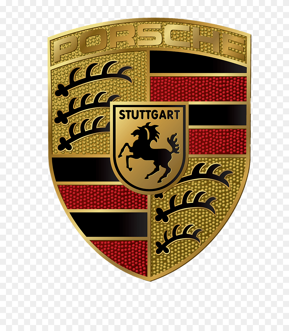 Porsche Badge Logo, Symbol, Emblem, Armor Free Png