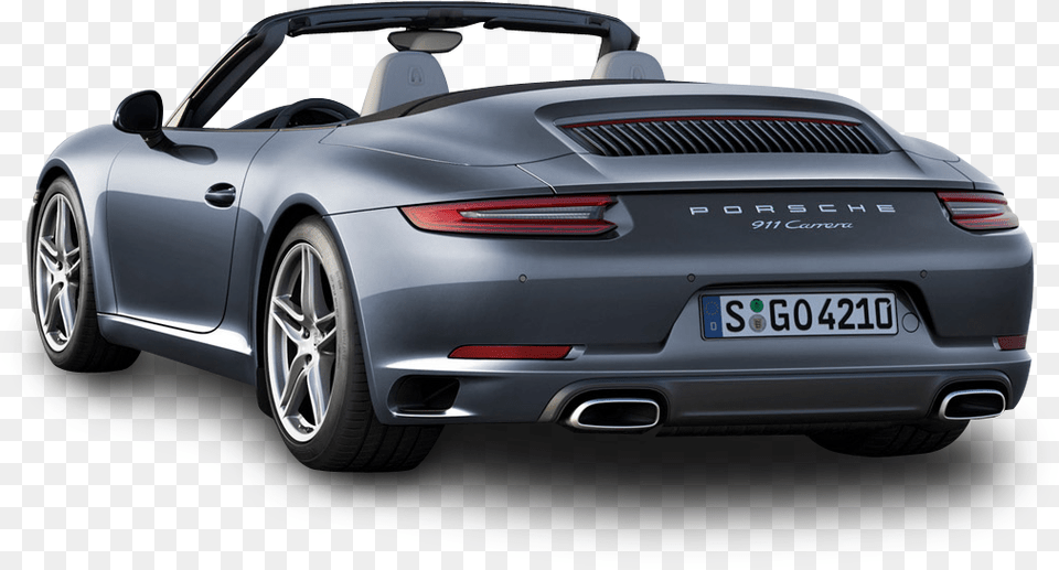 Porsche Car Transparent Background Transparent Back Of Car, License Plate, Transportation, Vehicle, Coupe Png Image