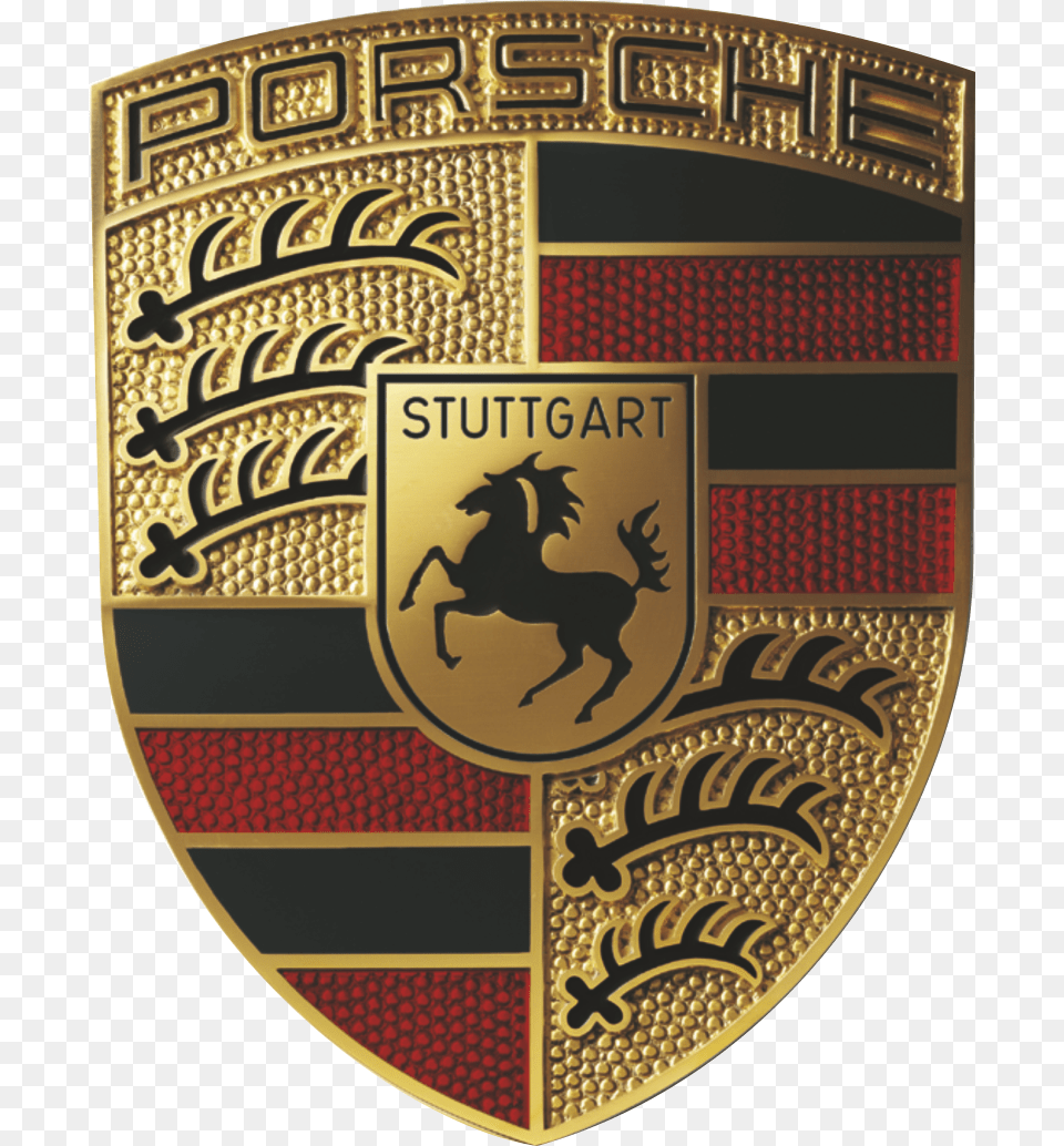 Porsche Logo Porsche Badge Transparent, Symbol, Emblem, Mailbox, Canine Png