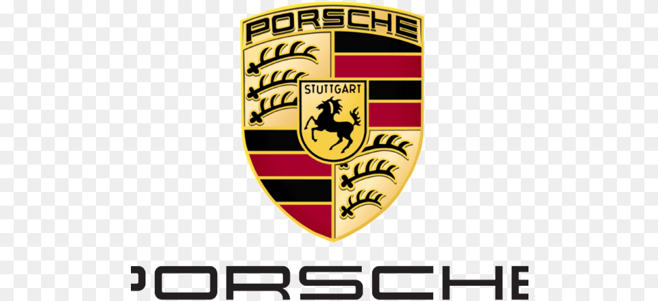 Porsche Logo Transparent Background, Emblem, Symbol, Badge, Animal Png