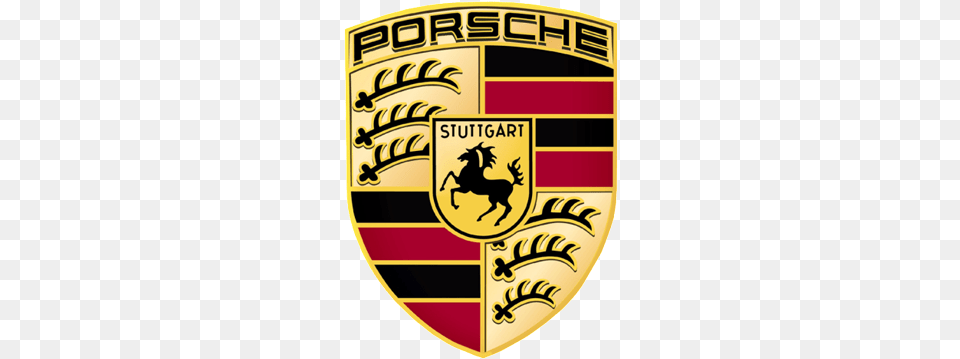 Porsche Logo Transparent Image Porsche Logo, Emblem, Symbol, Badge, Armor Png