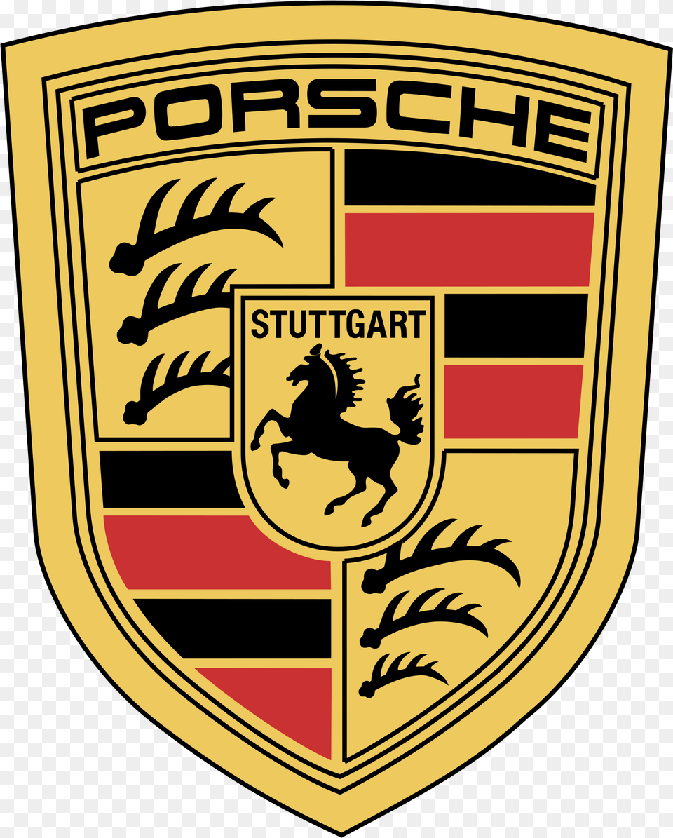 Porsche Logo Transparent Logo Porsche, Emblem, Symbol, Badge, Animal Free Png