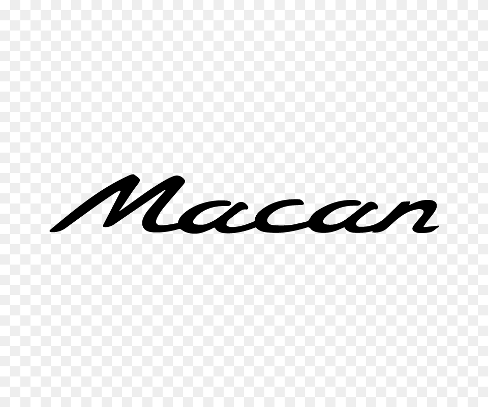 Porsche Macan Logo Decal, Gray Png Image