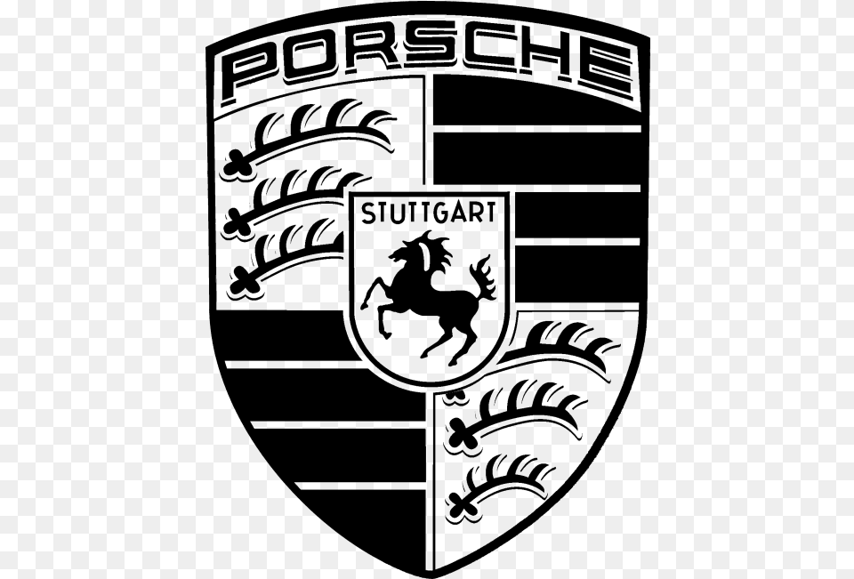 Porsche Porsche Logo Transparent, Gray Free Png