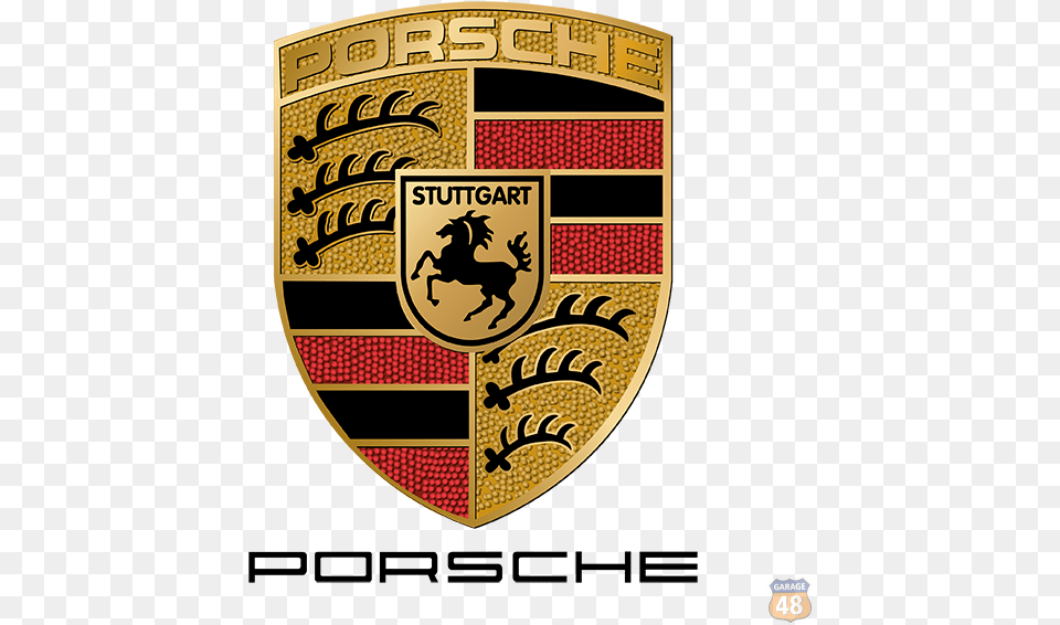 Porsche Porsche Logo Transparent Background, Badge, Symbol, Emblem, Animal Free Png Download