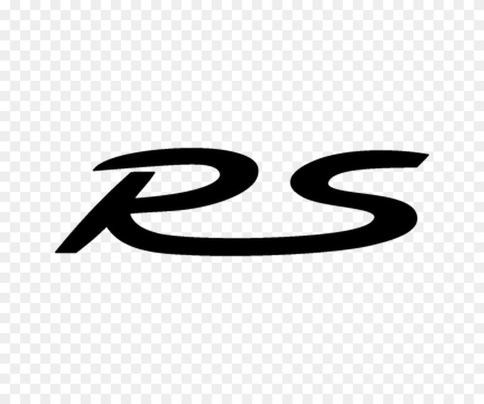 Porsche Rs Logo Decal, Text, Handwriting Free Png Download
