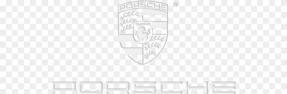Porsche White Logo Emblem, Symbol, Face, Head, Person Png