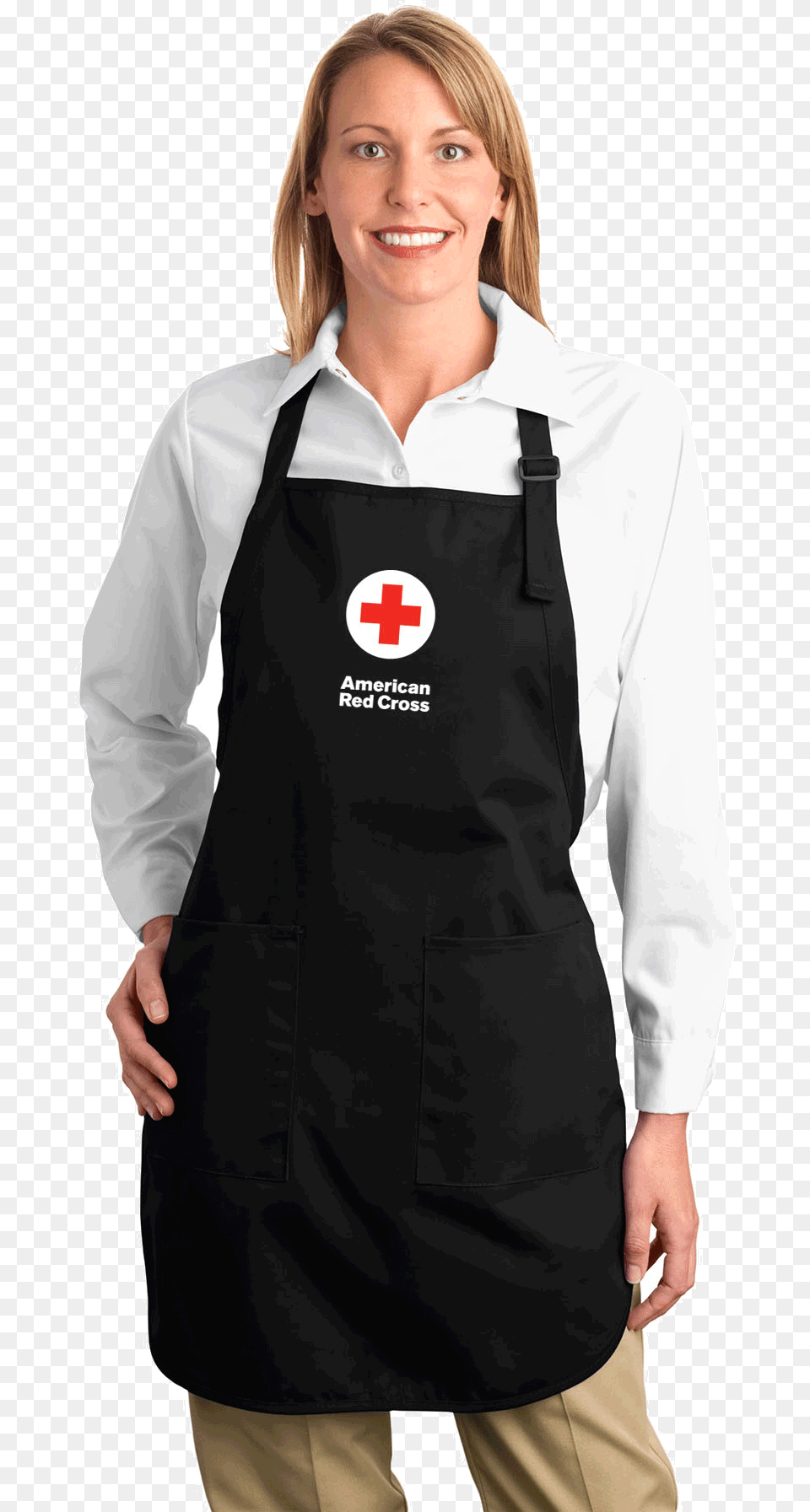 Port Authority Full Length Apron With Pockets, Clothing, Adult, Female, Person Free Png Download