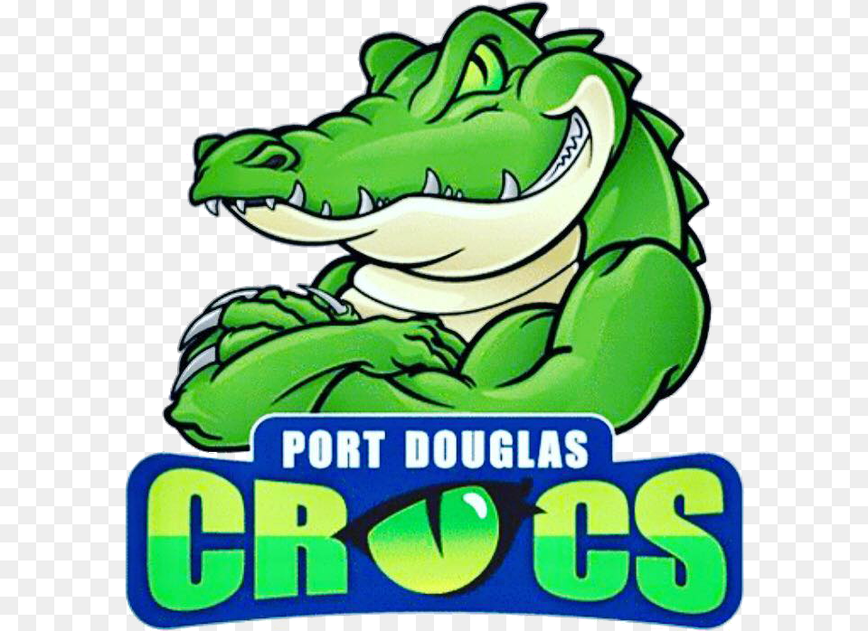 Port Douglas Crocs Afl Club Port Douglas Crocs Logo, Animal, Crocodile, Reptile, Green Free Transparent Png