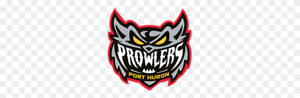 Port Huron Prowlers White Teeth Logo, Emblem, Symbol, Dynamite, Weapon Png