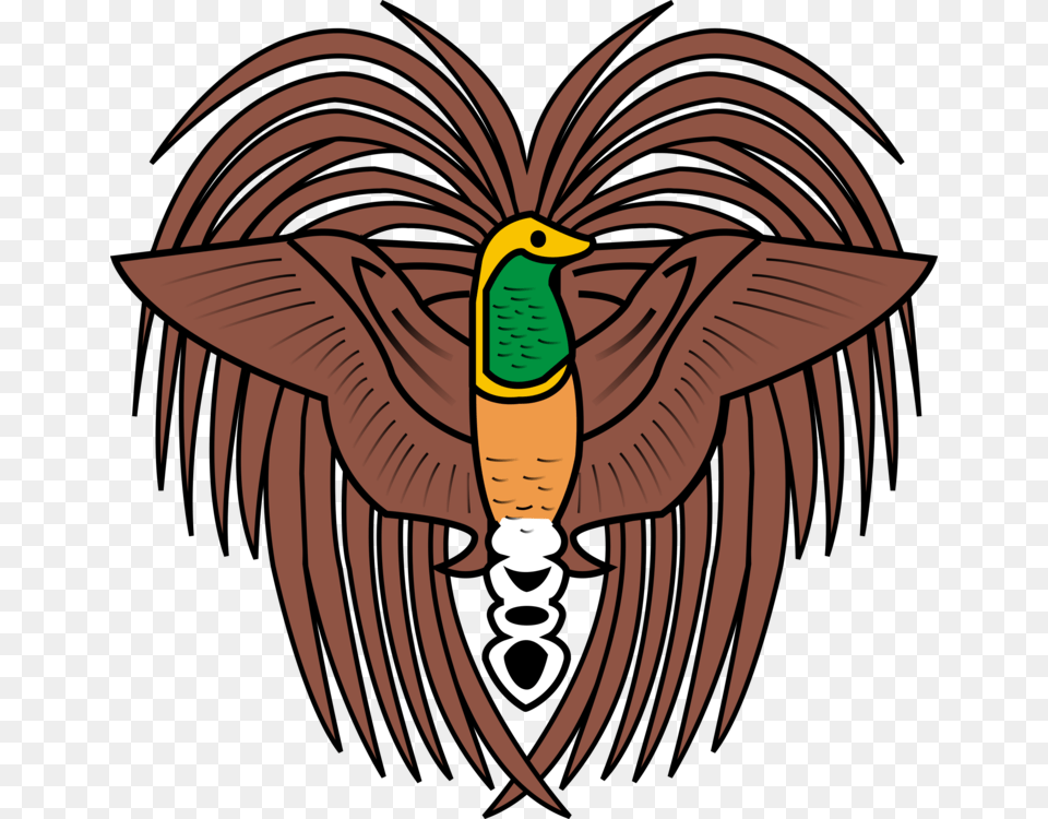 Port Moresby Emblem Of Papua New Guinea Flag Of Papua New Guinea, Animal, Beak, Bird, Face Png
