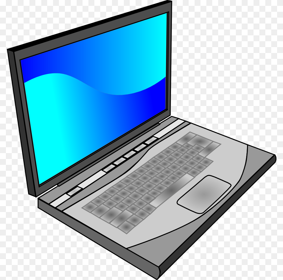 Portable Bleu Laptop, Computer, Electronics, Pc, Computer Hardware Free Transparent Png