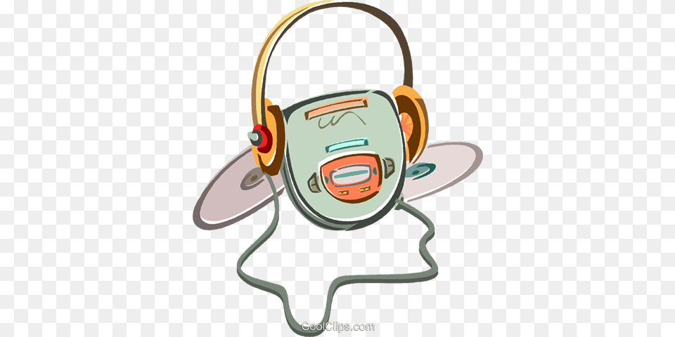 Portable Cd Player Royalty Vector Clip Art Illustration, Electronics, Cd Player Free Transparent Png