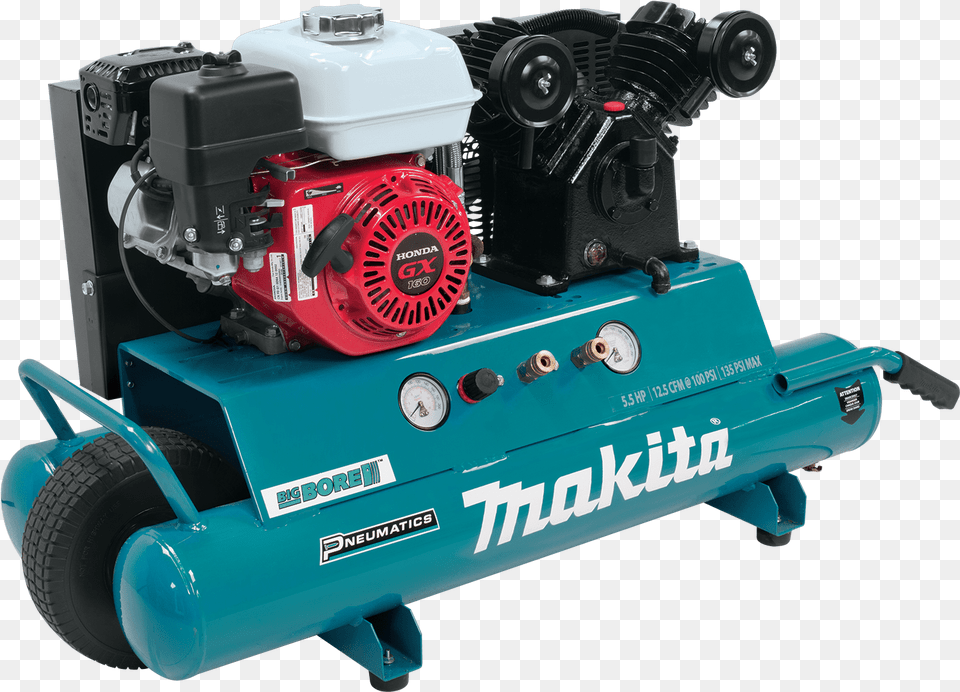 Portable Gas Air Compressor Makita, Machine, Wheel, Car, Transportation Free Png