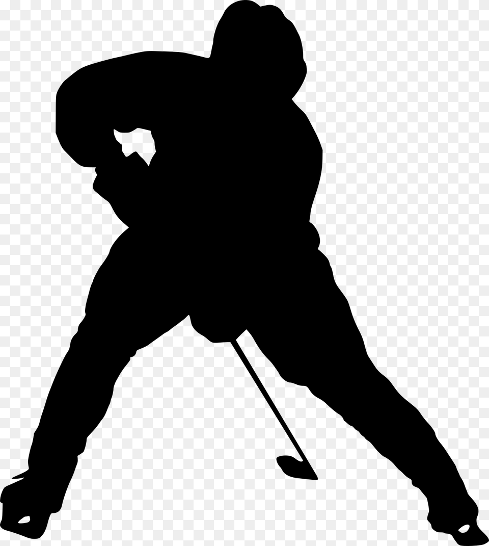 Portable Network Graphics Transparency Silhouette Ice Transparent Background Hockey Player Transparent, Gray Free Png Download