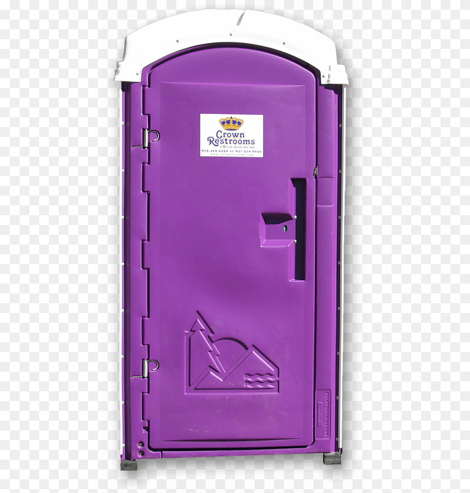Portable Restroom Porta Potty, Purple, Door, Mailbox, Safe Free Png