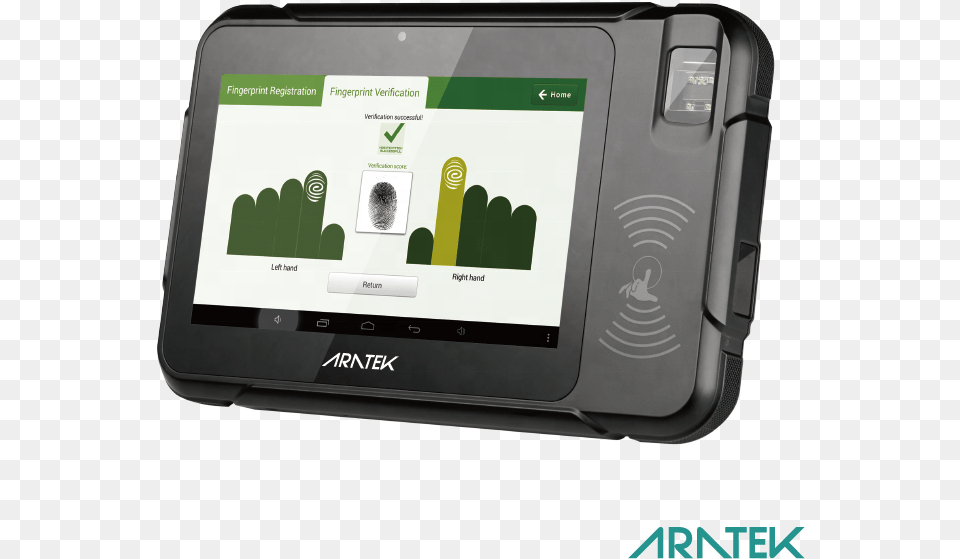 Portable Tablet With Barcode Reader Fingerprint Scanner Tablet Computer, Electronics, Phone, Mobile Phone Png