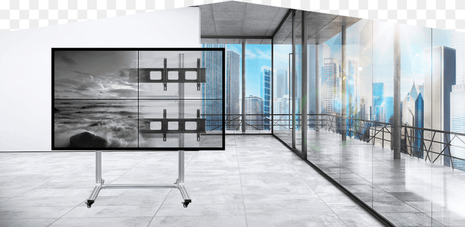Portable Video Wall Architecture, Building, Screen, Electronics, Monitor Free Png Download