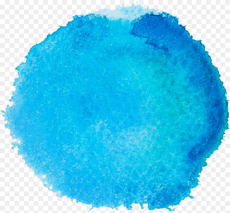 Portable Watercolor Vector Graphics Painting Drawing Blue Circle Background, Powder Free Png Download