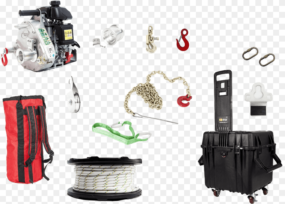 Portable Winch Pcw5000 Mk Kit Portable Winch Pcw5000 Fk Forestry Kit With Portable, Bag, Accessories, Handbag Png