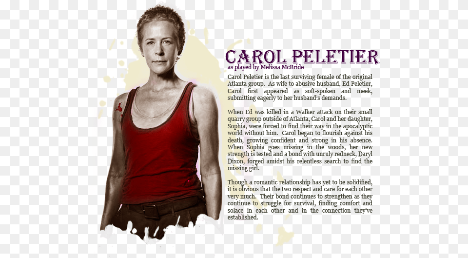 Portada The Walking Dead Carol, Advertisement, Poster, Vest, Clothing Png