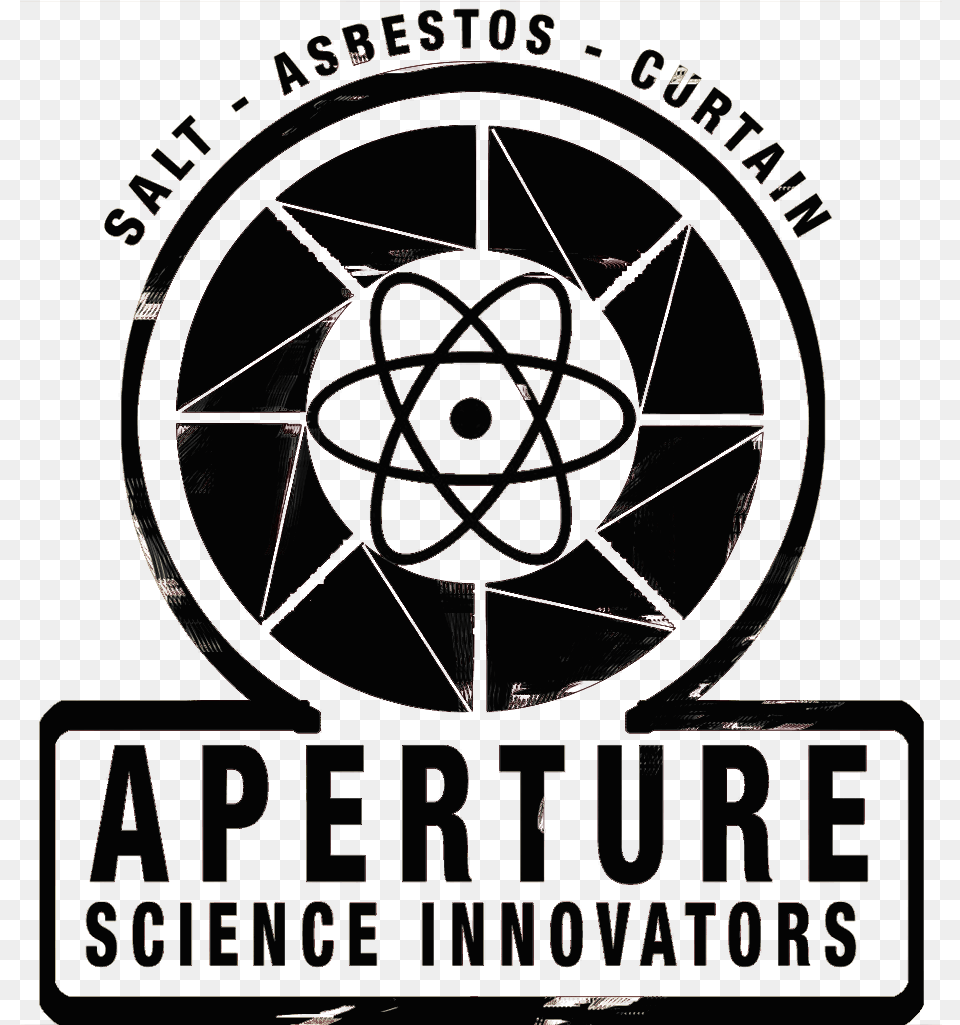 Portal 2 Old Aperture Logo Portal Aperture Science Logo, Machine, Spoke, Wheel, Advertisement Free Png