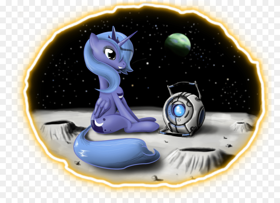 Portal 2 Princess Luna Pinkie Pie Pony Applejack Cartoon Cartoon, Sphere, Electronics, Headphones, Plate Free Png