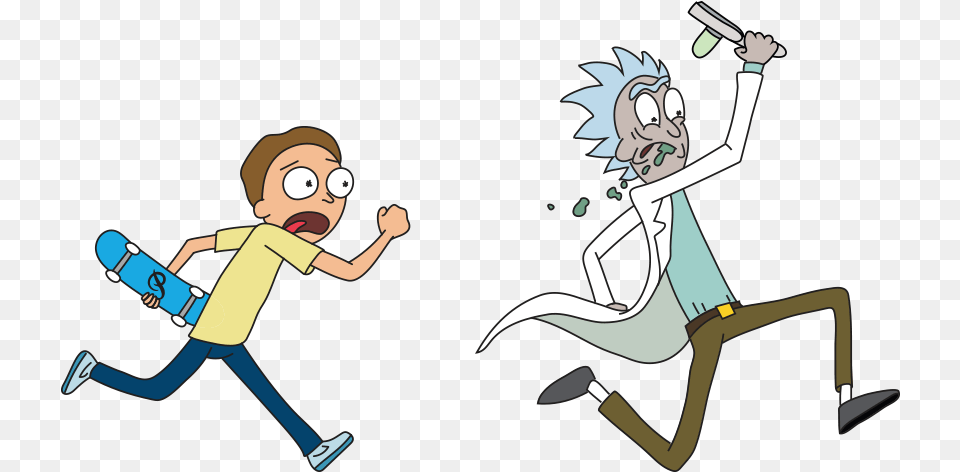 Portal Clipart Rick And Morty Rick And Morty Skate, Person, Face, Head, Cartoon Free Png