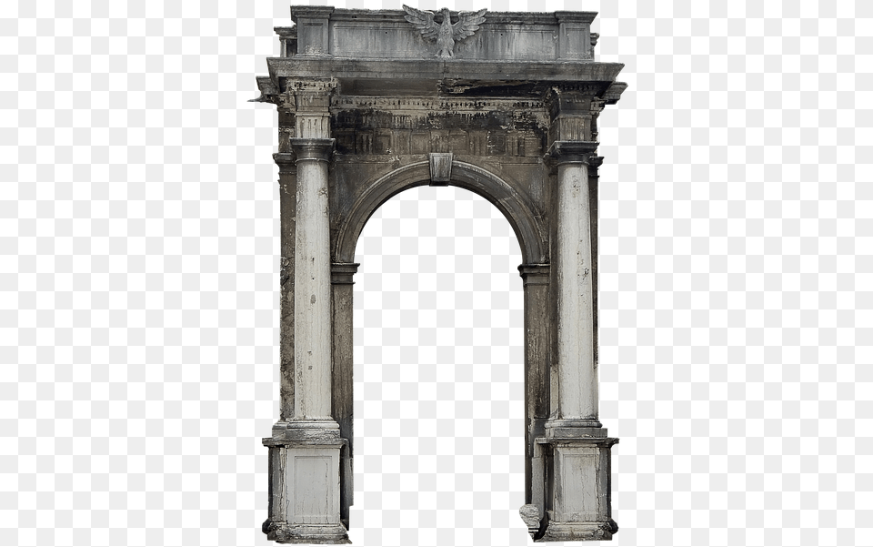 Portal Columns Architecture Building Entrance Roman Columns, Arch, Gate, Animal, Bird Free Png Download