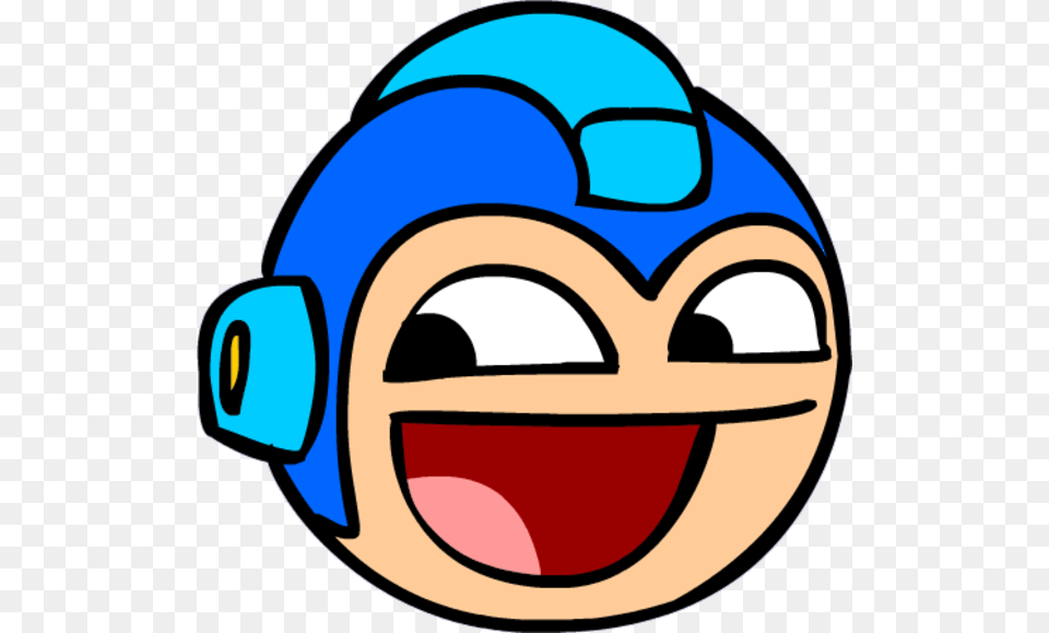 Portal Face Facial Expression Smile Clip Art Mega Man Head Free Transparent Png