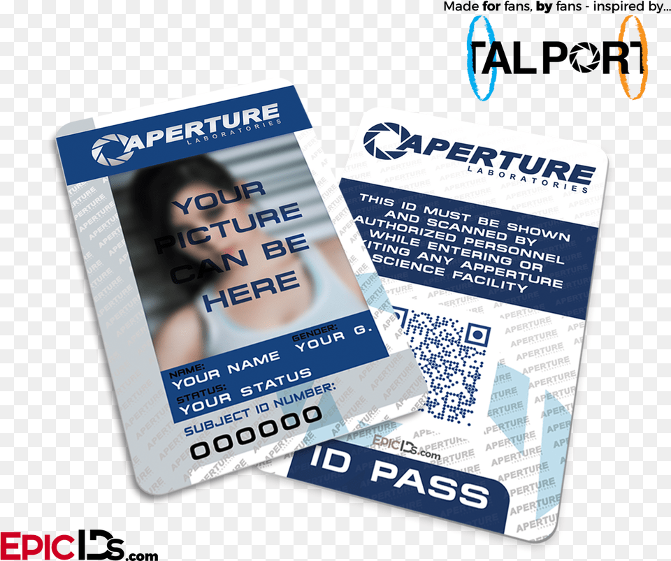 Portal Inspired Aperture Labs Personalized Flyer, Text, Adult, Female, Person Png Image