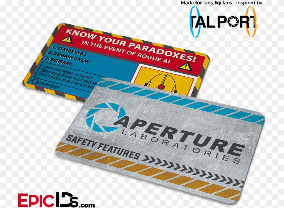 Portal Inspired Aperture Labs Quotknow Your Paradoxesquot Breakfast Club Inspired Brian Johnson Student Id, Text, Business Card, Paper, Credit Card Png Image