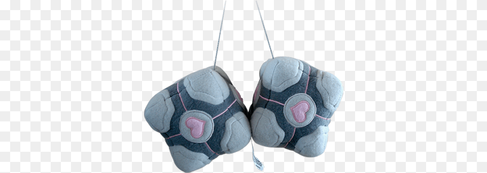 Portal Weighted Companion Cube Fuzzies Video Game, Cushion, Home Decor, Accessories, Plush Png