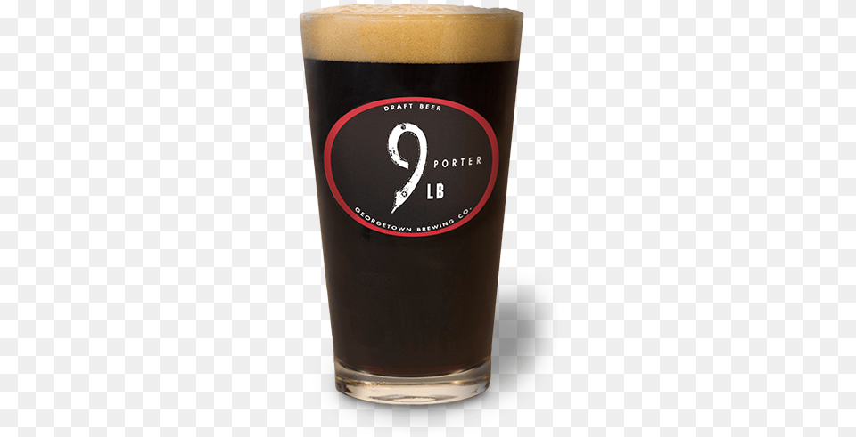 Porter Georgetown Brewing Company, Alcohol, Beer, Beverage, Glass Png Image