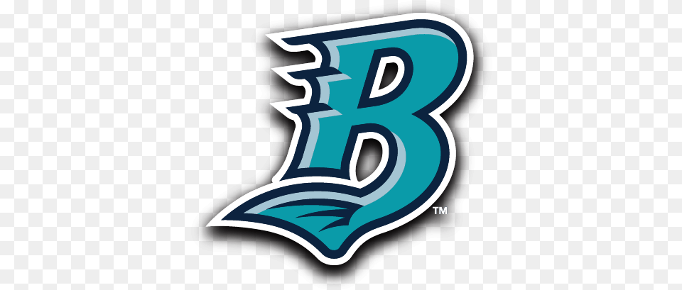 Portfolio Bridgeport Bluefish Football Logo Design Bridgeport Bluefish Logo, Symbol, Text, Number Free Png