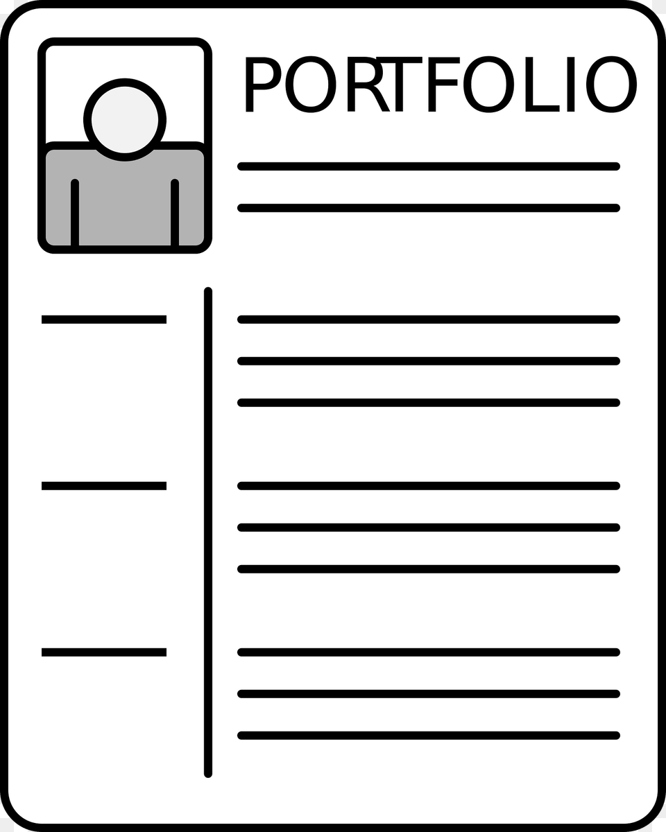 Portfolio Clipart, Page, Text, Envelope, Mail Free Png Download