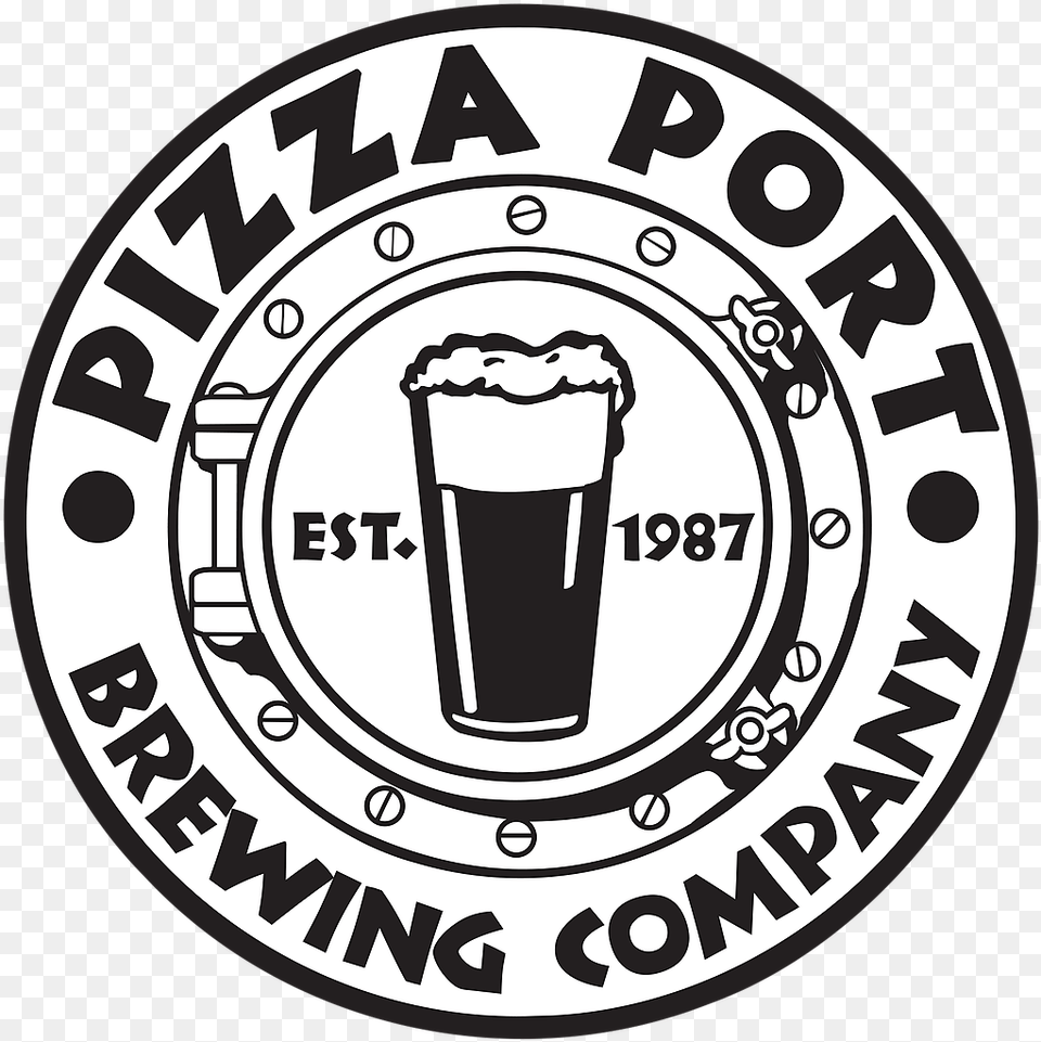 Porthole Logo Pizza Port, Alcohol, Beer, Beverage, Lager Free Png Download